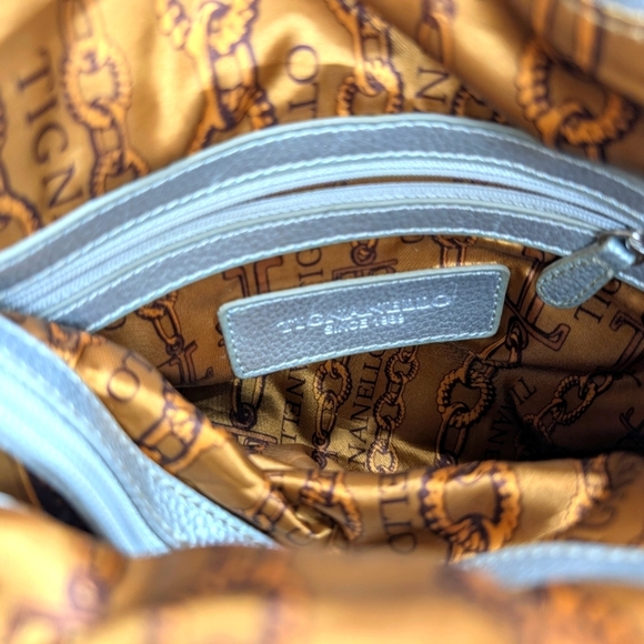 Tignanello Bone & Silver Leather Bag - Picture 6 of 6